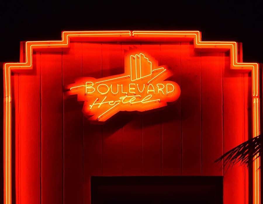Boulevard Hotel (Neon sign), Miami Beach